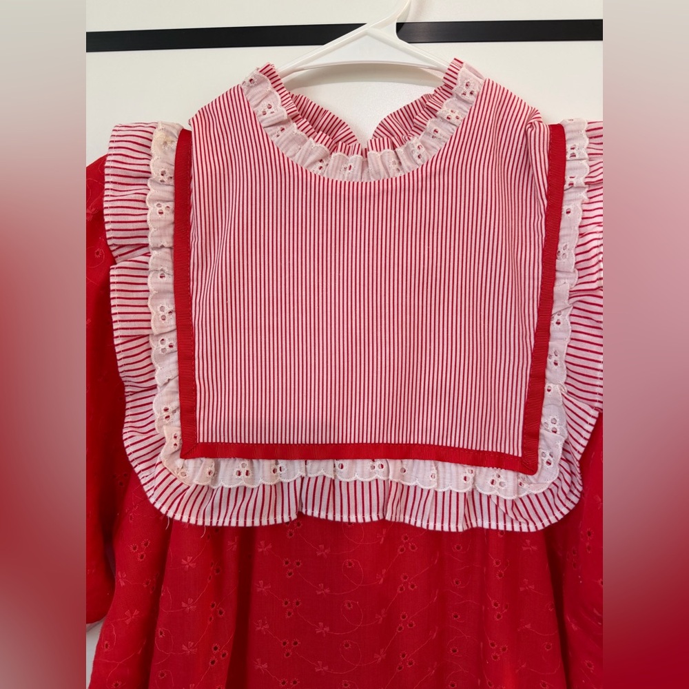 Vintage Liberty House Good Times Hawaii  Red White Dress Size 5 - Picture 2 of 14